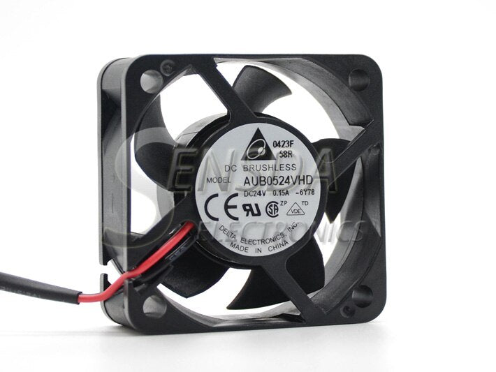 Delta AUB0524VHD 50x50x20mm 24V DC 0.15A Axial Cooling Fan