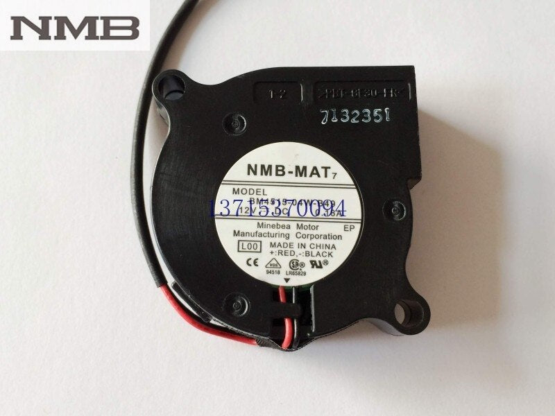 NMB BM4515-04W-B49 45x45x15mm 12V DC 0.18A Axial Cooling Fan