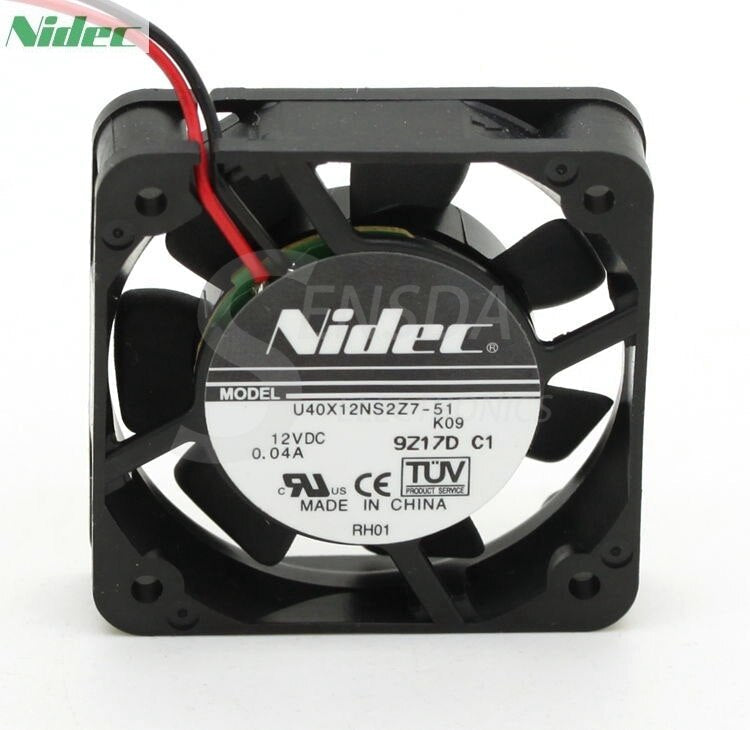 Nidec NIDEC 40x12x25mm 12V DC 0.04A Axial Cooling Fan