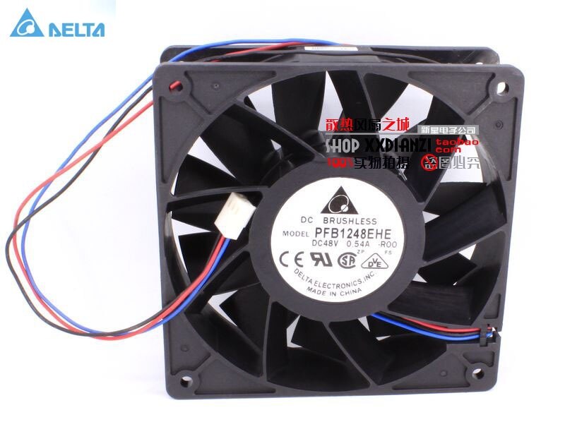 Delta PFB1248EHE 120x120x38mm 48V DC 0.54A Axial Cooling Fan