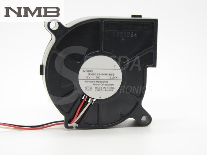 NMB BM6025-04W-B59 60x60x25mm 12V DC 0.18A Axial Cooling Fan