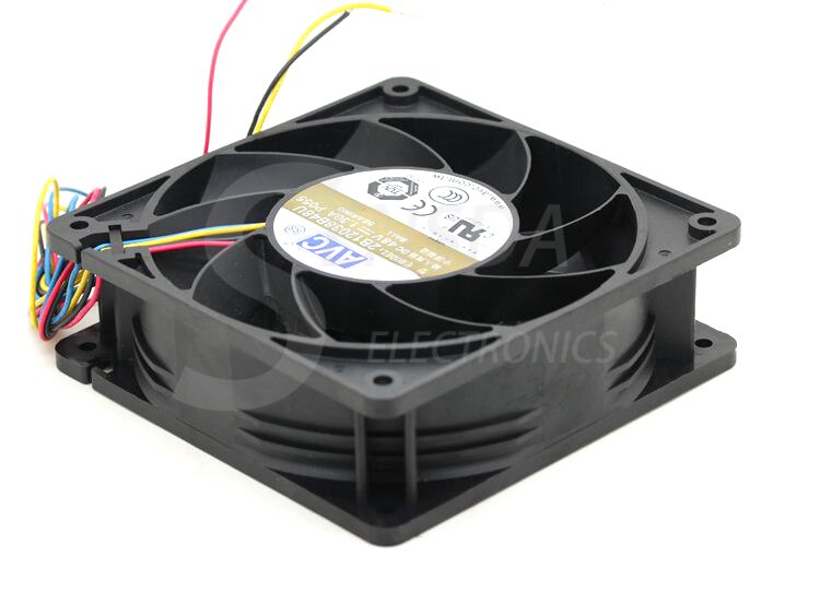 AVC 2B12038B48U 120x120x38mm 48V DC 1.3A 4-Wire Axial Cooling Fan
