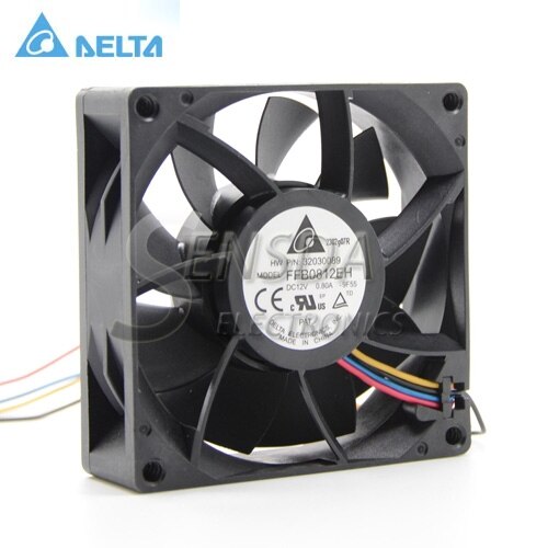 Delta FFB0812EH 80x80x25mm 12V DC 0.80A Axial Cooling Fan