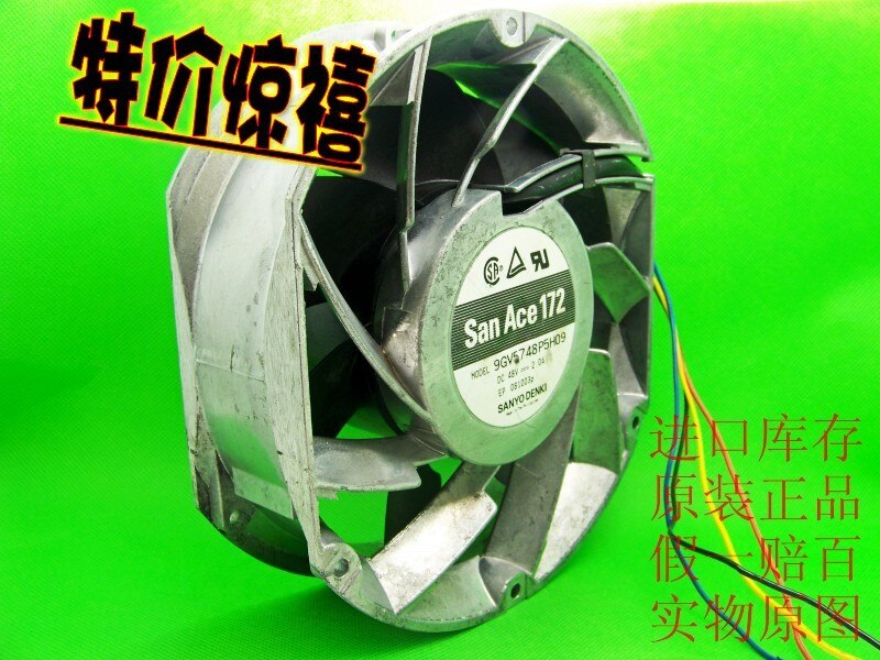 Sanyo Denki 9GV5748P5H09 172x150x51mm 48V DC 2.0A Axial Cooling Fan