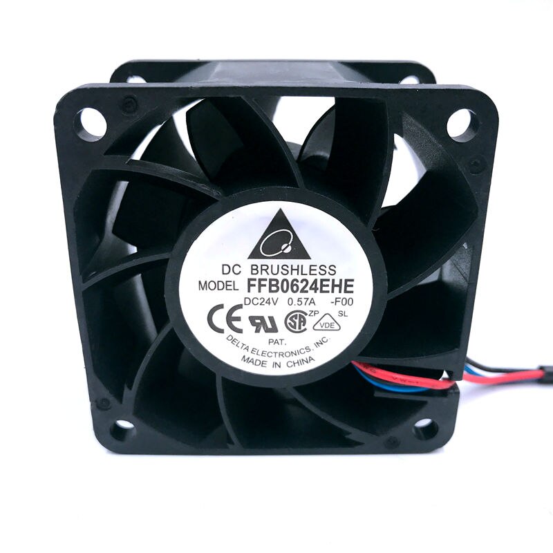 Delta FFB0624EHE 60x60x38mm 24V DC 0.57A Axial Cooling Fan