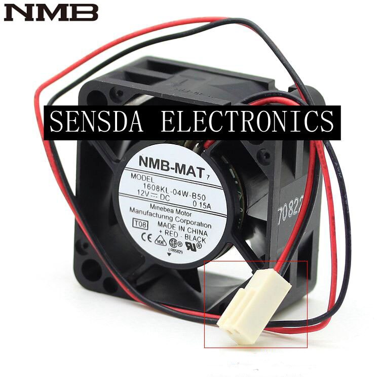 NMB 1608KL-04W-B50 40x40x20mm 12V DC 0.15A Axial Cooling Fan