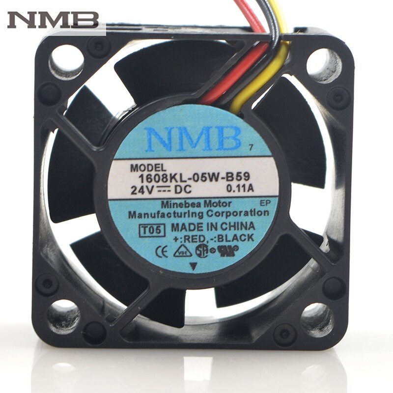 NMB 1608KL-05W-B59 40x40x20mm 24V DC 0.11A Axial Cooling Fan