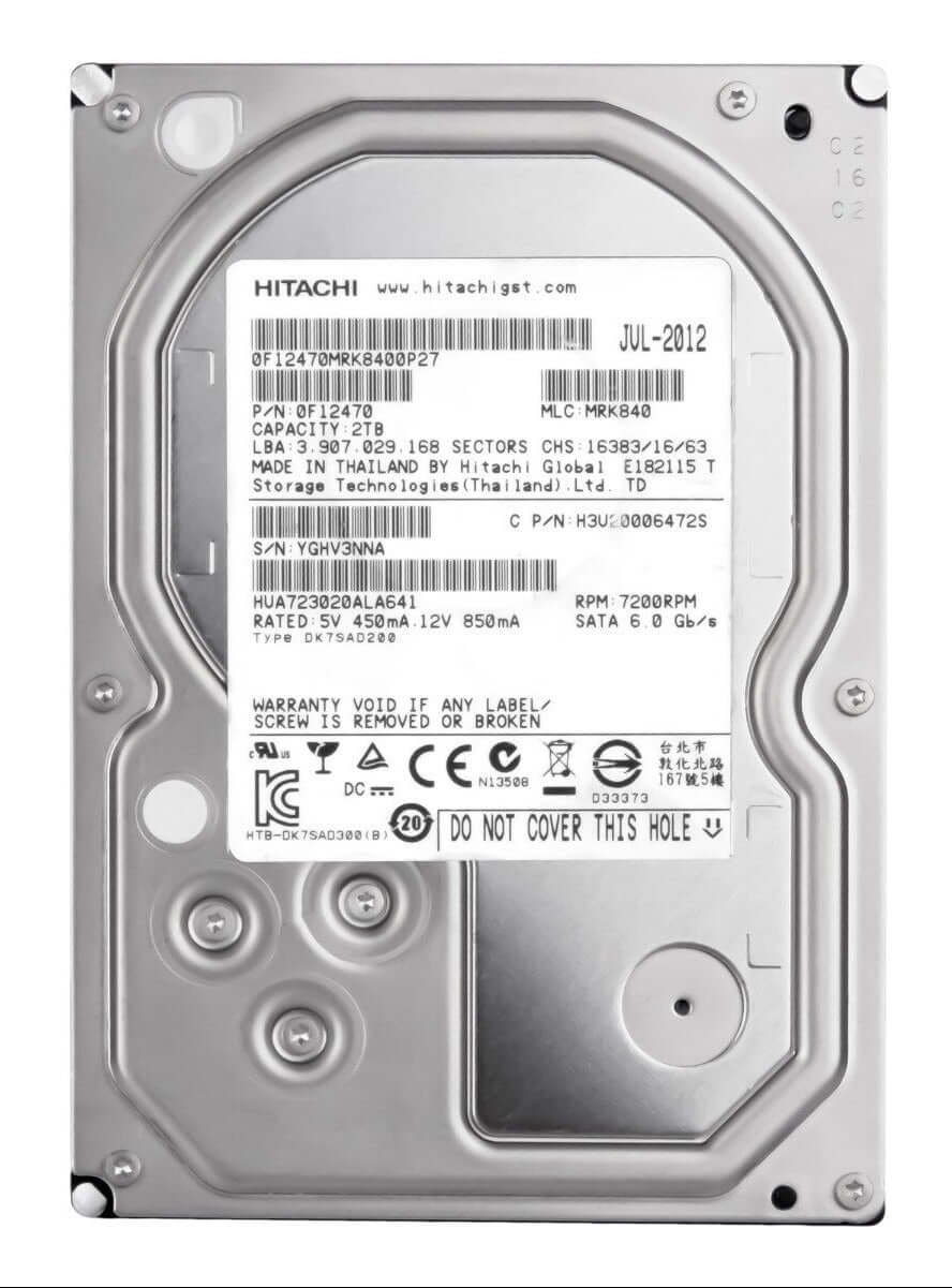 Hitachi HUA723020ALA641 0F12470 - 2TB 7.2K SATA 3.5-Inch HDD | Alo Tech Solutions