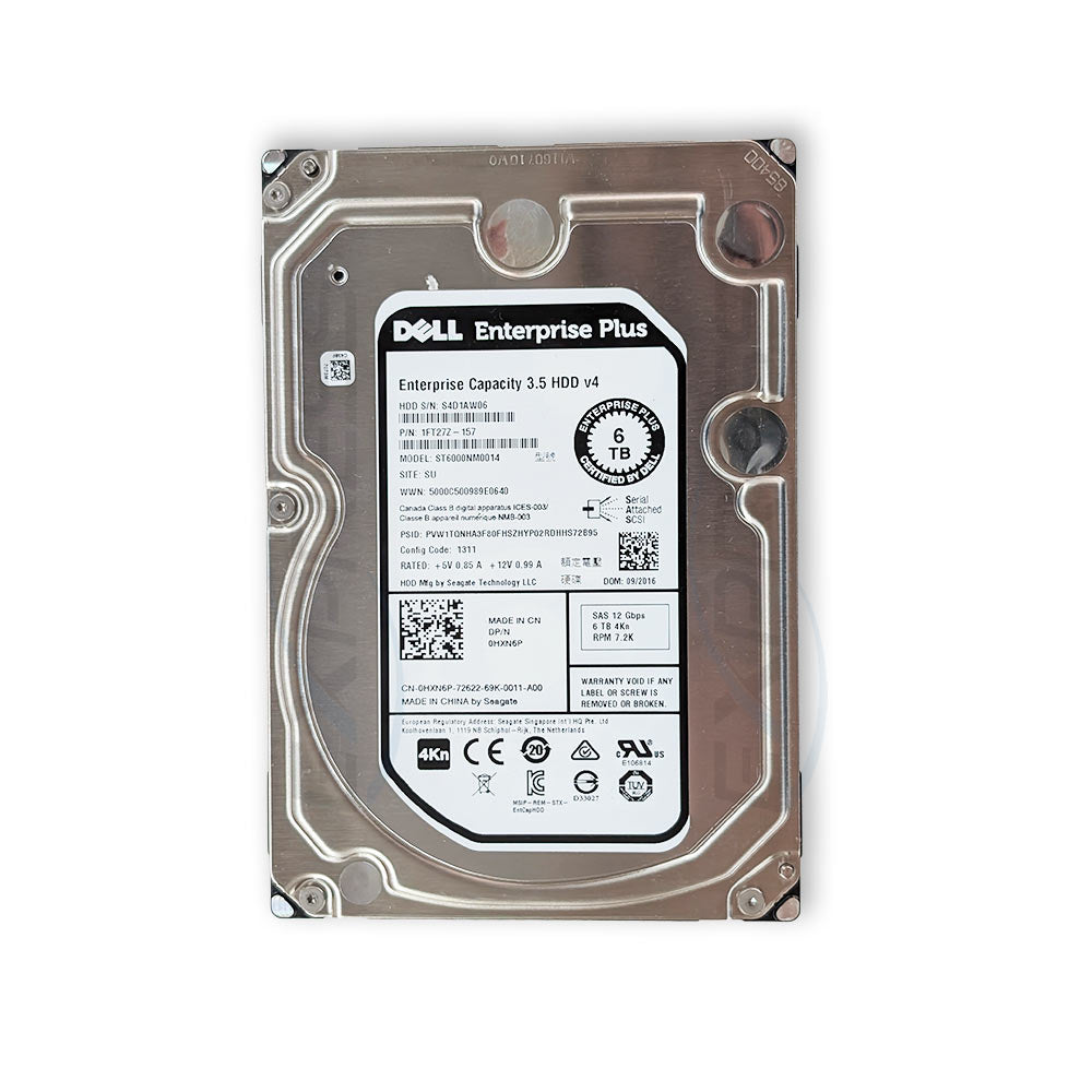 HXN6P-EQL - 3.5" 6TB 7.2K NL-SAS 12Gbps 4Kn HDD | Refurbished Dell Equallogic