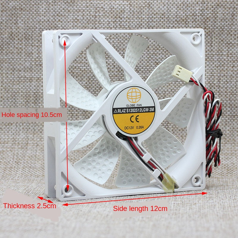 Globe Fan 12025 120x120x25mm 12V DC 0.26A Axial Cooling Fan