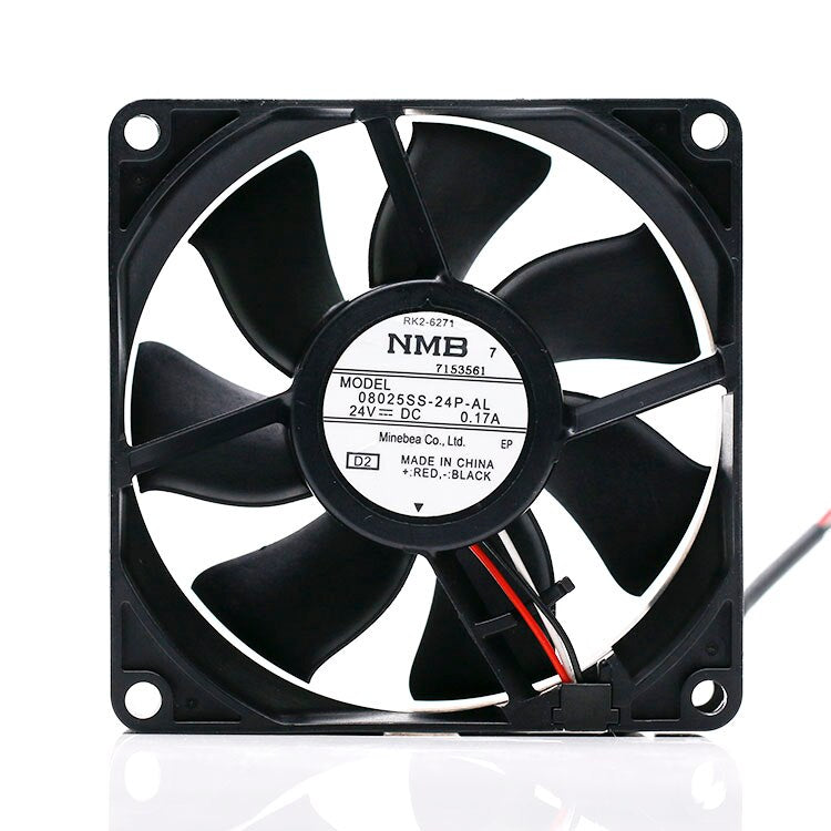 NMB 08025SS-24P-Al 80x80x25mm 24V DC 0.17A Axial Cooling Fan