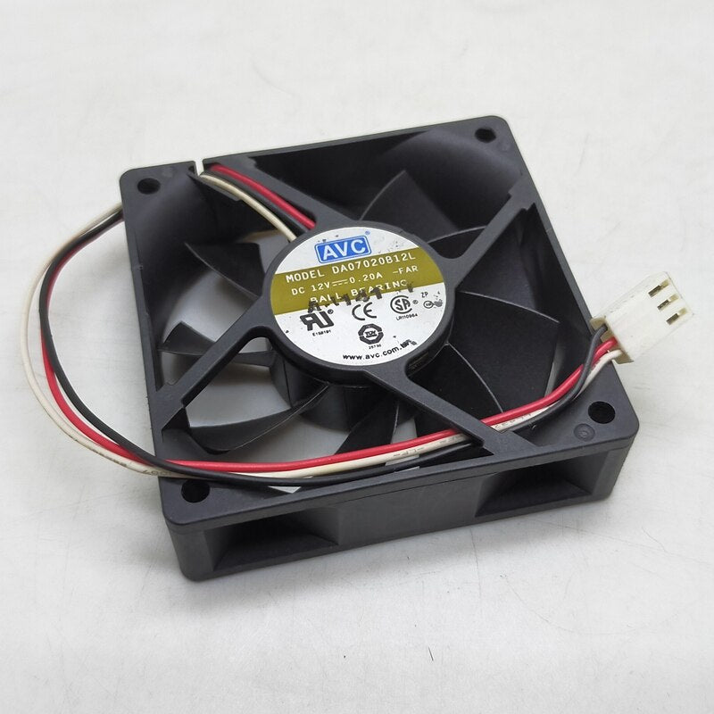 AVC Da07020b12l 70x70x20mm 12V DC Industrial Cooling Fan