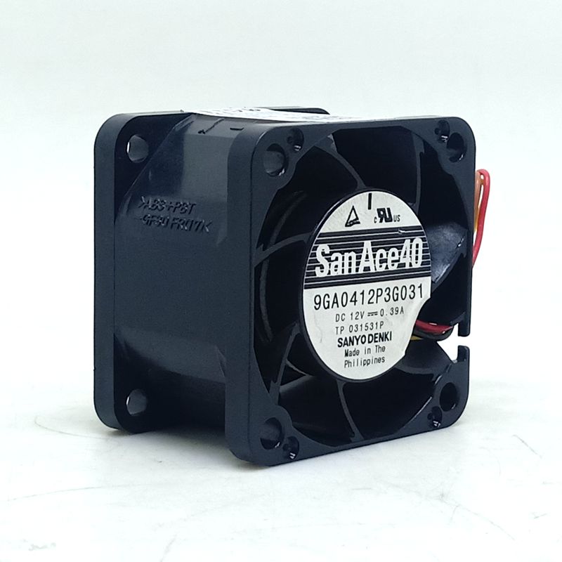 Sanyo Denki 9GA0412P3G031 40x40x28mm 12V DC Axial Cooling Fan