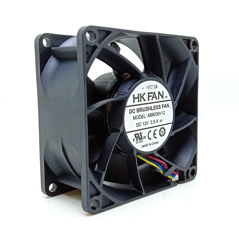 ADDA AB8038V12 80x80x38mm 12V DC 3.5A 4-Wire Axial Cooling Fan