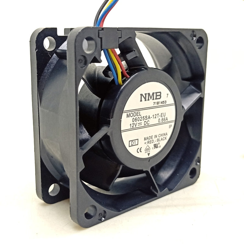 NMB 06025sa-12t-eu 60x60x25mm 12V DC 0.66A Axial Cooling Fan