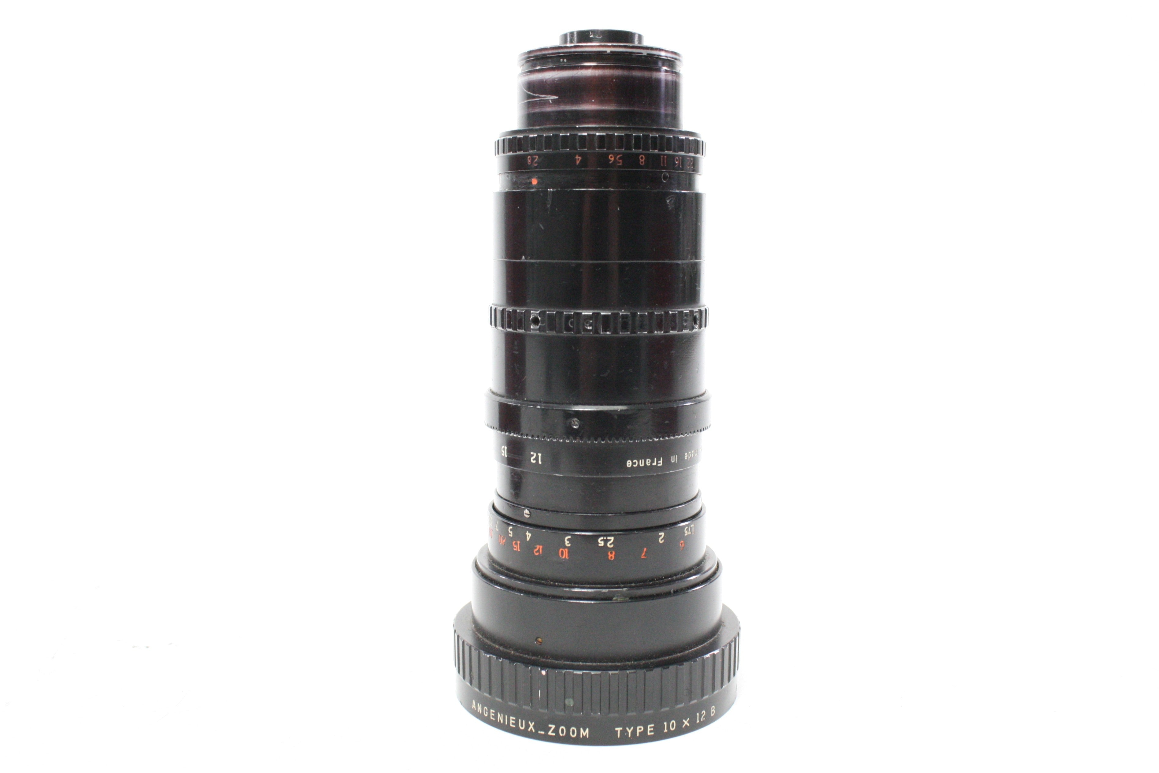 P. Angenieux Paris 12-120mm f/2.2 Angenieux-Zoom Type 10x12 B Lens for Arri Flex Mount AS-IS
