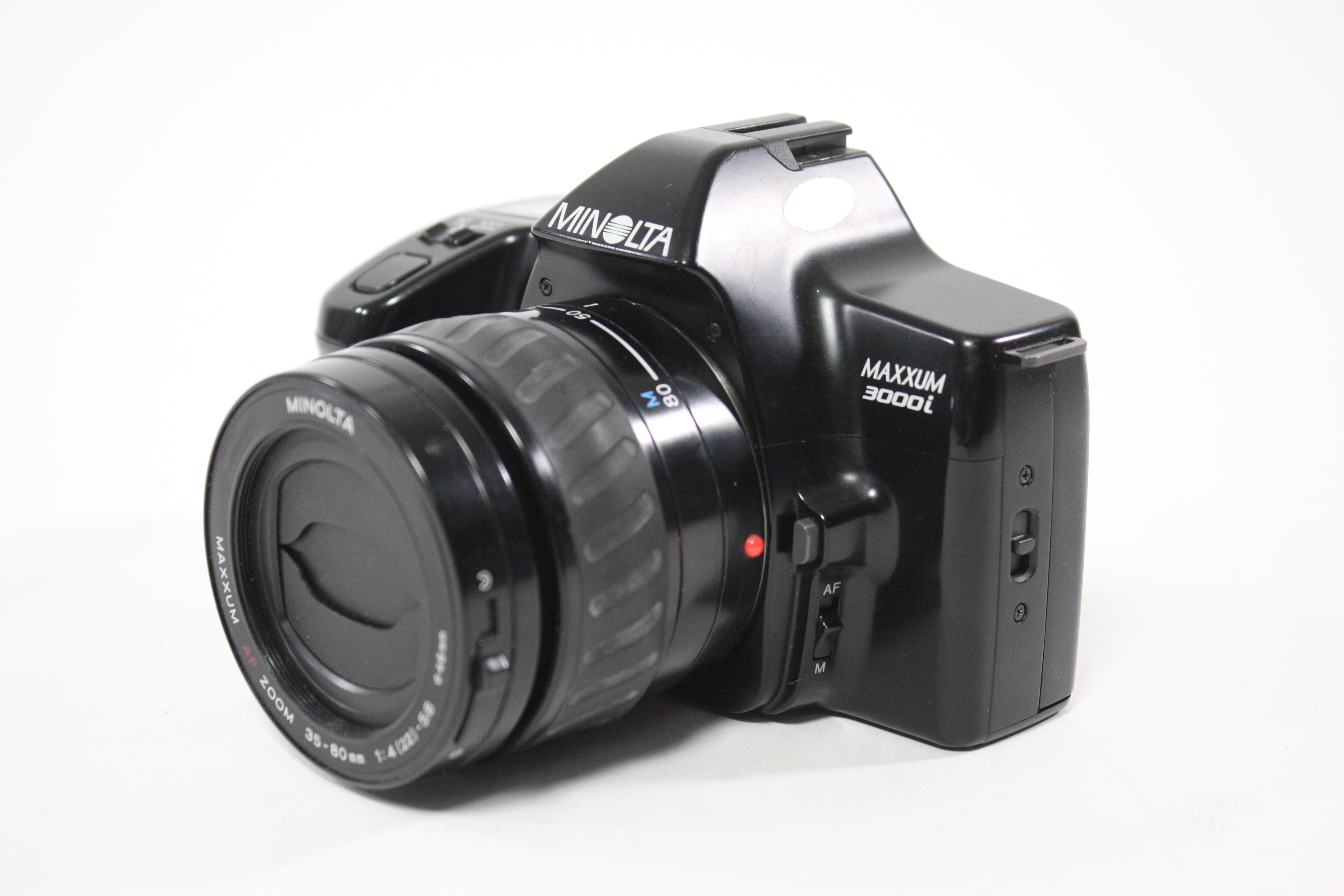 Minolta Maxxum 3000i 35mm SLR Camera with Minotla Maxxum 35-80mm f/4 AF Zoom for A Mount Lens