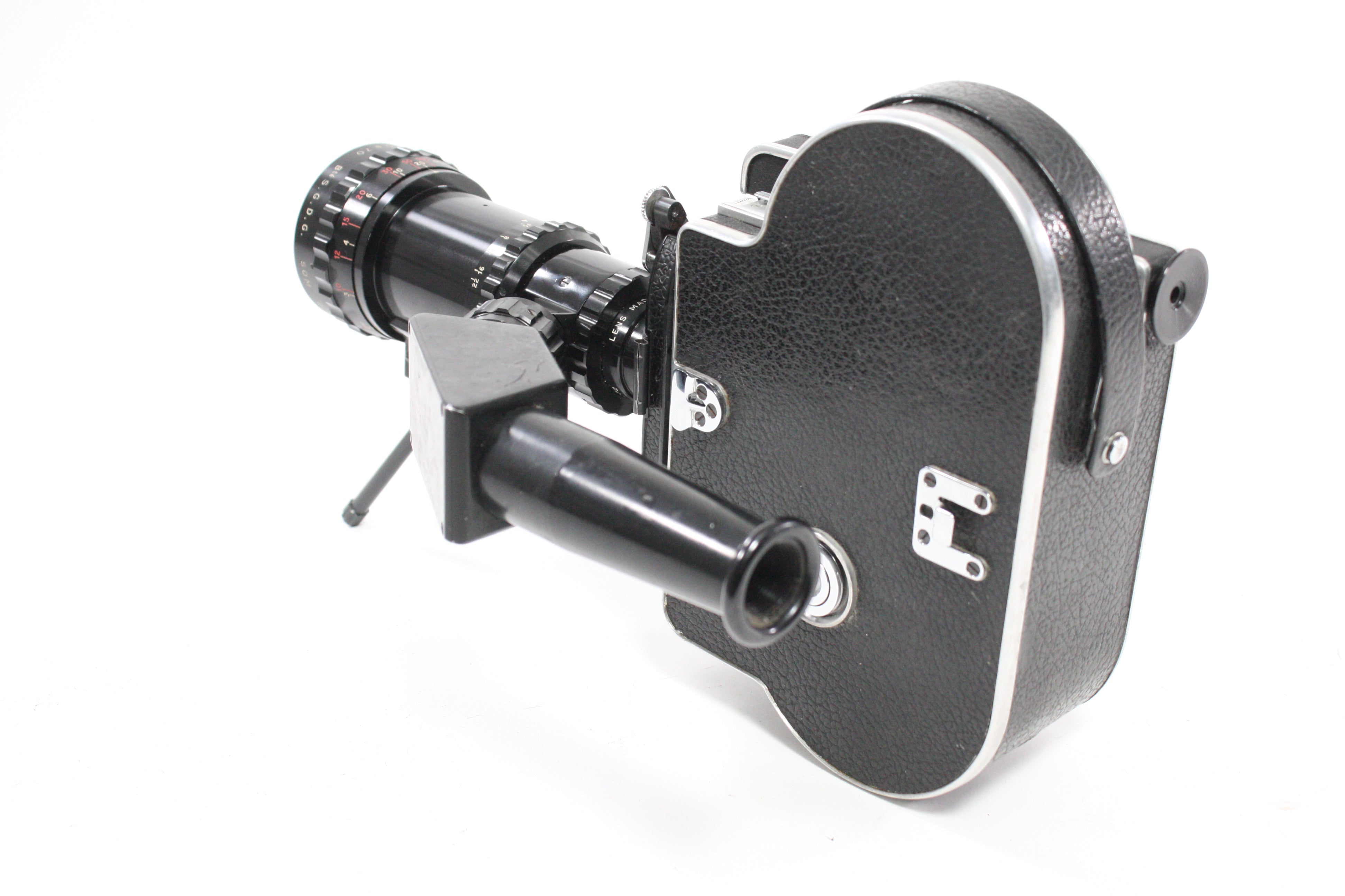 Bolex H16 Reflex 16mm Movie Camera with SOM Berthiot Pan-Cinor 17.5-70mm f/2.4 Lens