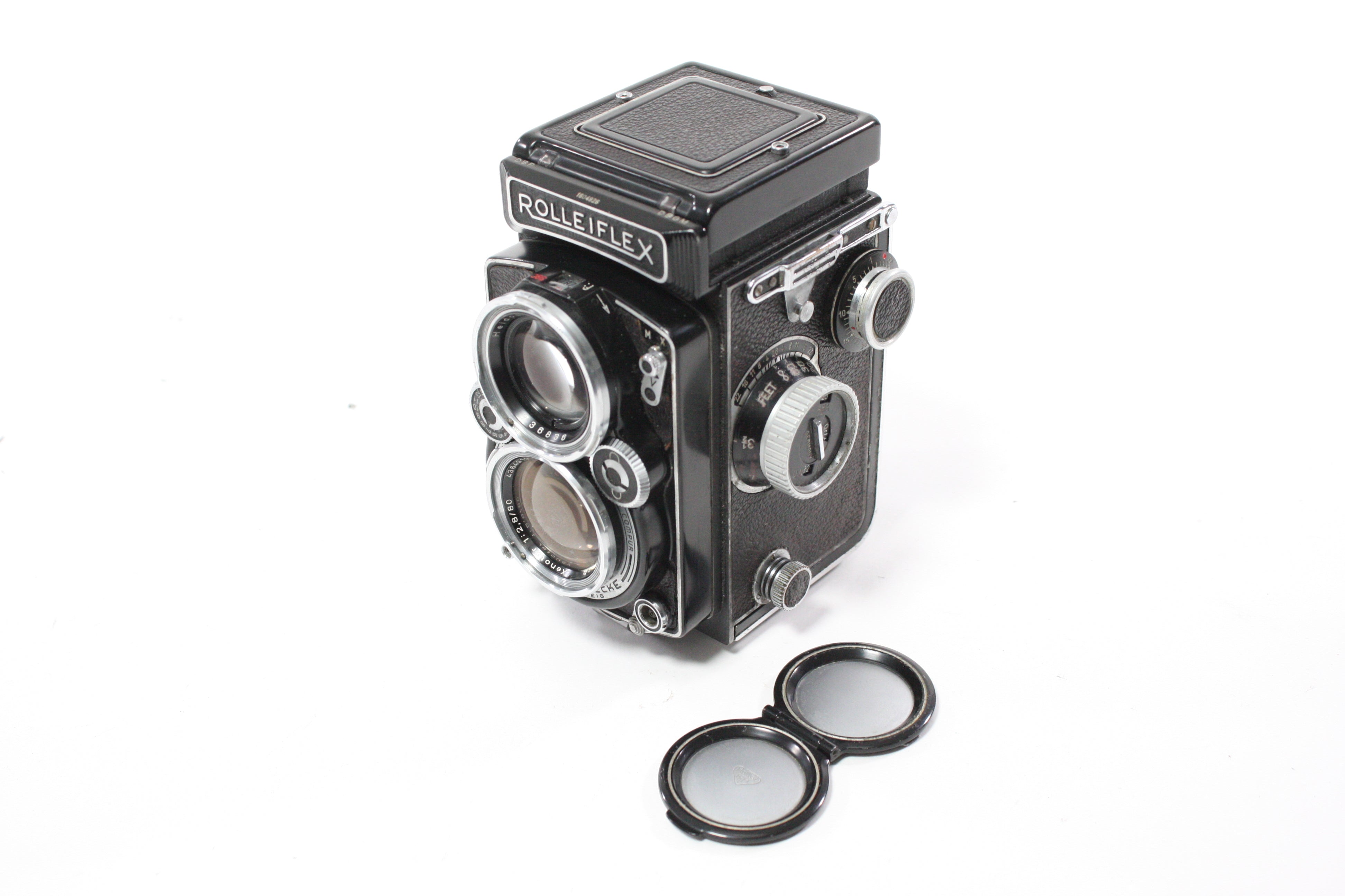 Rolleiflex 2.8 D Medium Format TLR Camera with Schneider-Kreuznach Xenotar 80mm f/2.8 Lens