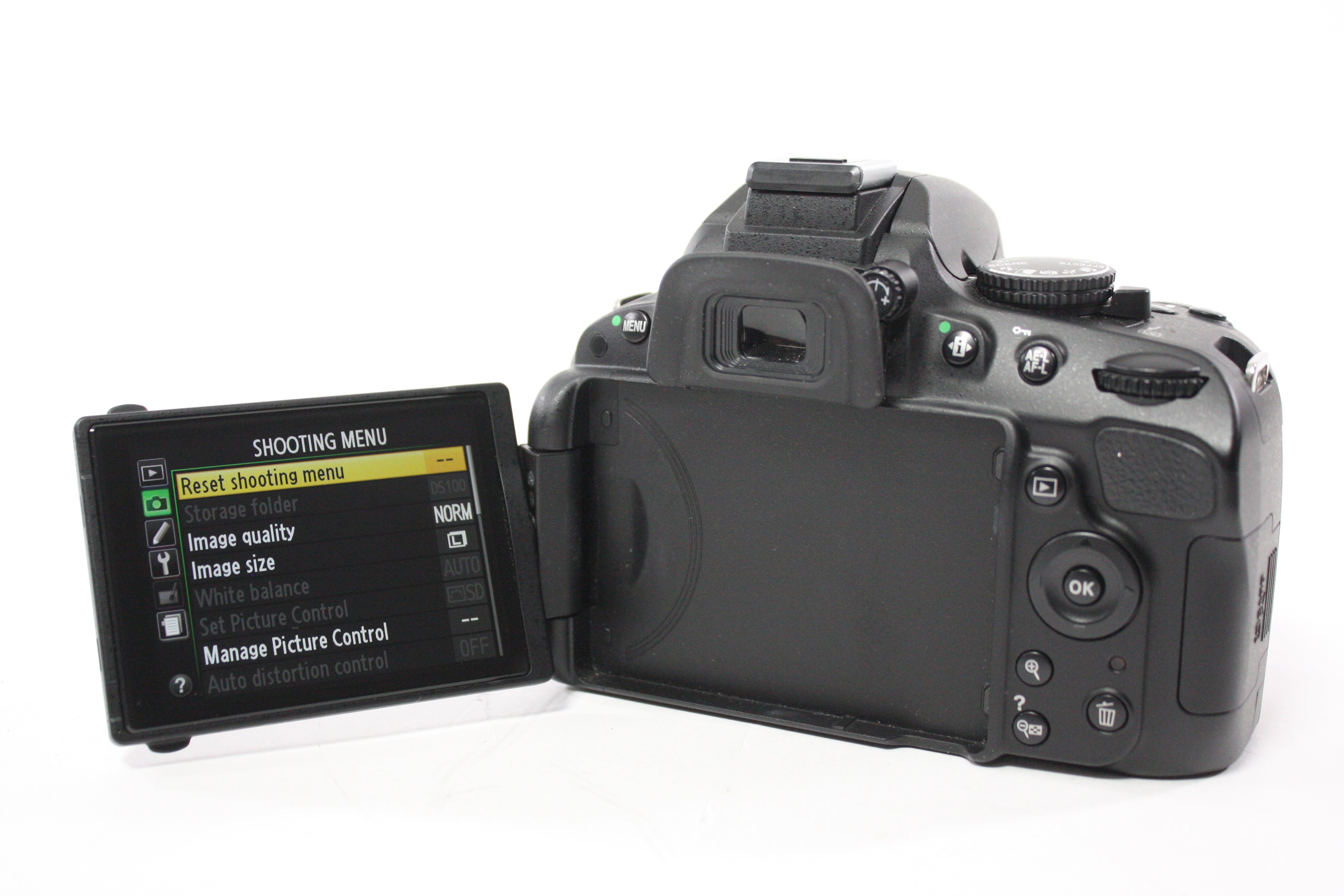 Nikon D5100 DSLR Camera with 18-55mm f/3.5-5.6G VR AF-S Nikkor Lens with Shutter Count 2,380