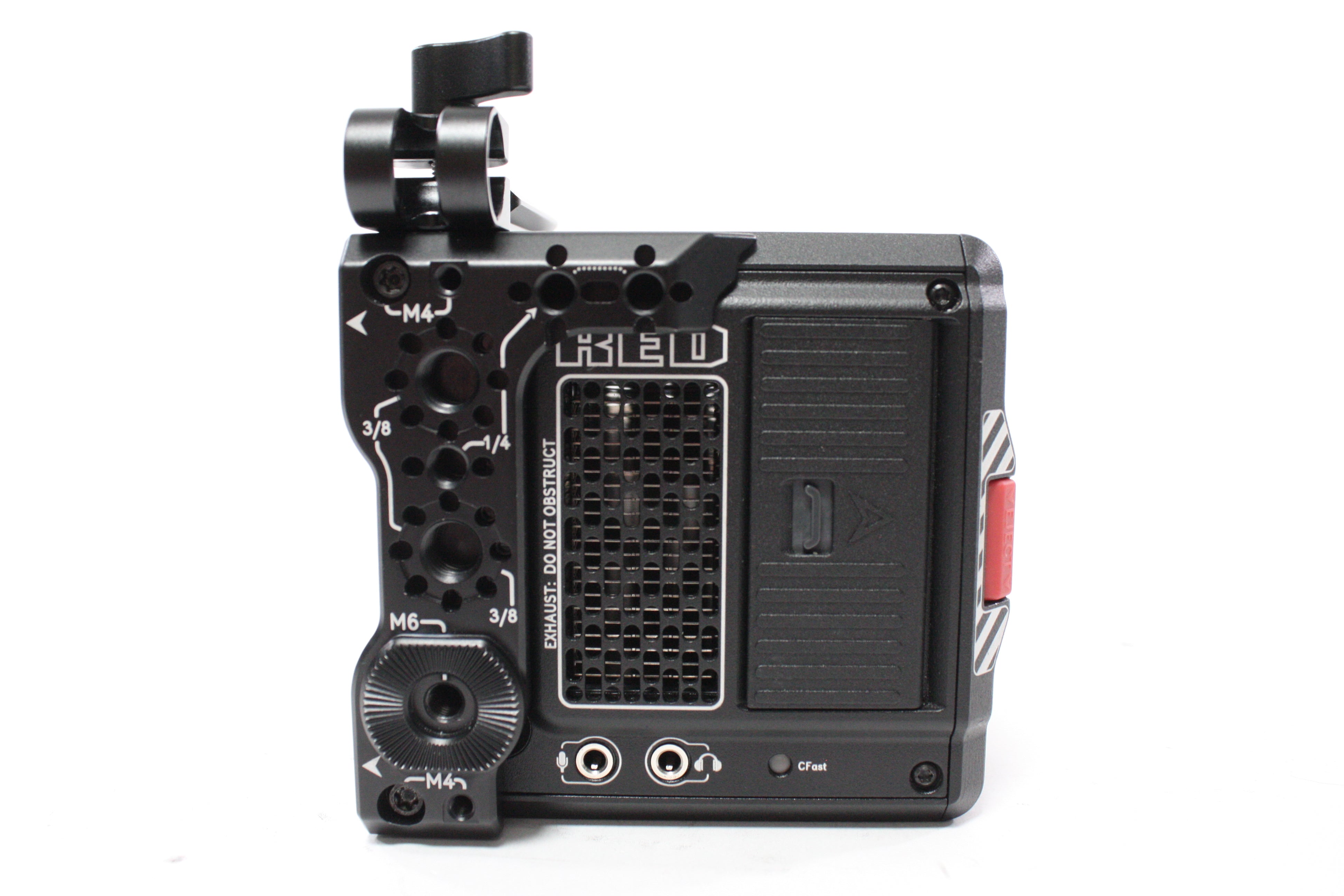Red Komodo 6K Digital Cinema Camera with 64.9 Hours with GDU Quantum Baseplate and Apache 5800 Case