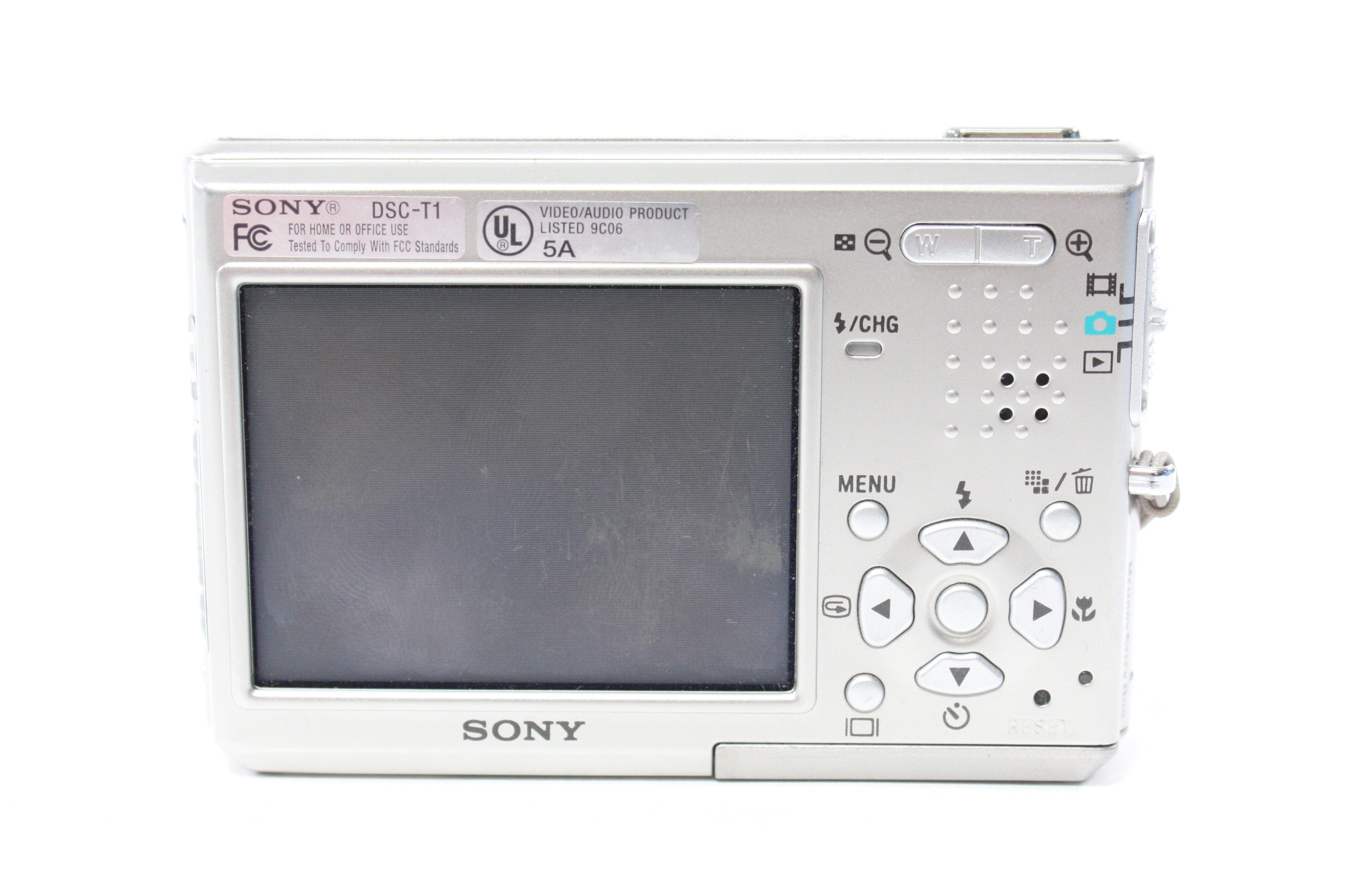 Sony Cybershot DSC-T1 Digital Point and Shoot Camera 3x Zoom 5mp (Silver) AS-IS