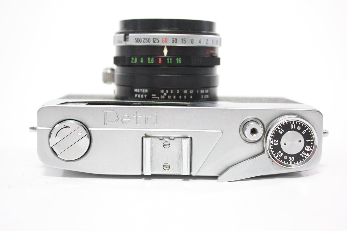Petri 7 Green-O-Matic Color Corrected Super 35mm Rangefinder Camera