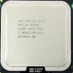 Intel Xeon L5420 QC (Low Power) 2.50GHz FSB 1333MHz 12M Socket LGA771 (SLBBR / SLARP) Server Processor.