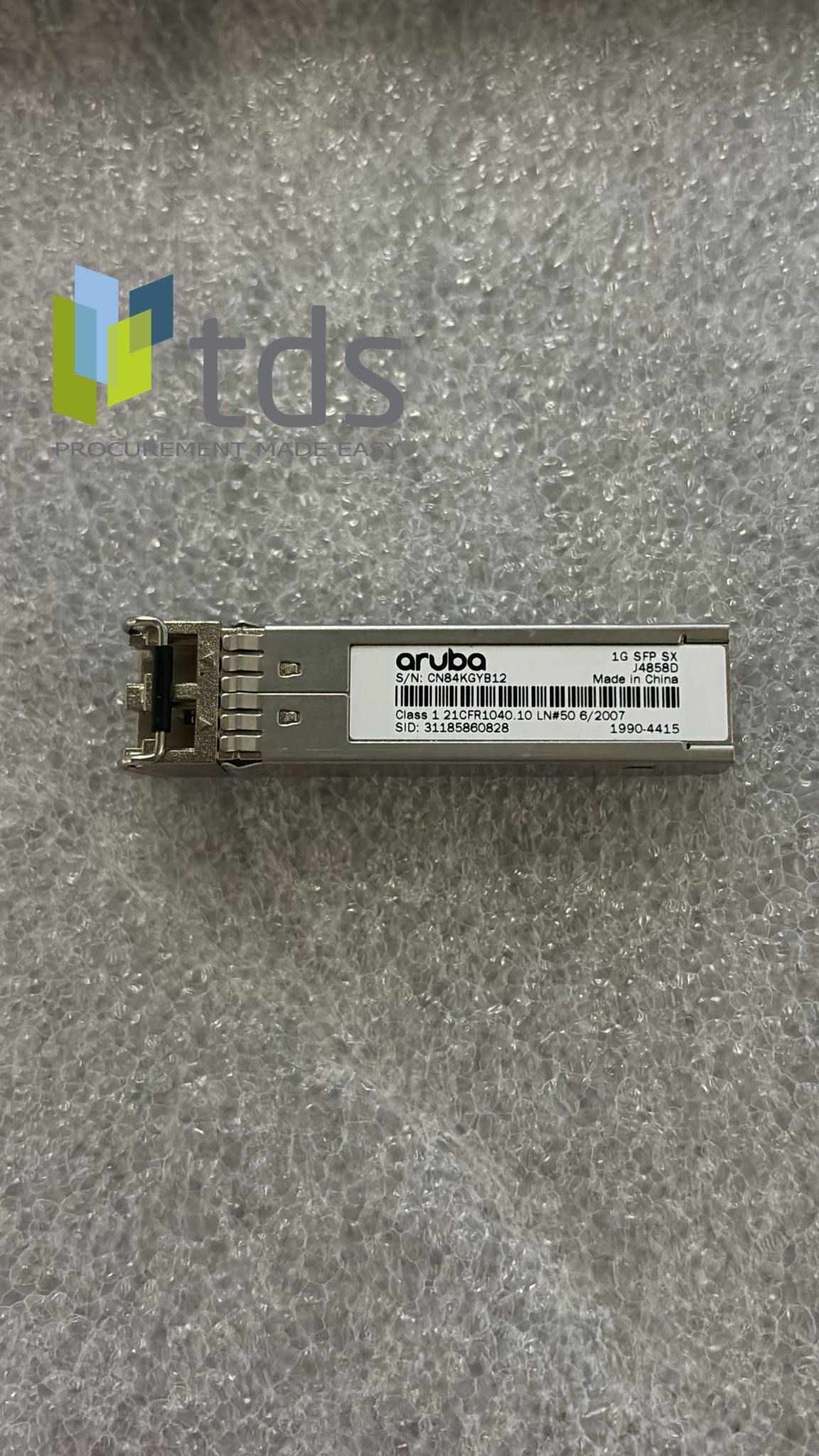 Aruba J4858D 1G SFP LC SX 500m MMF Transceiver | Alo Tech Solutions