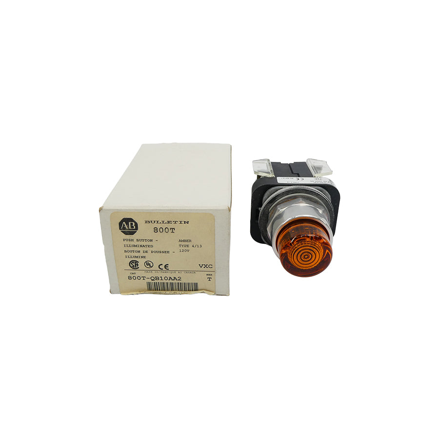 ALLEN BRADLEY 800T-QB10AA2 SER. T 120VAC/DC (WH) NSMP