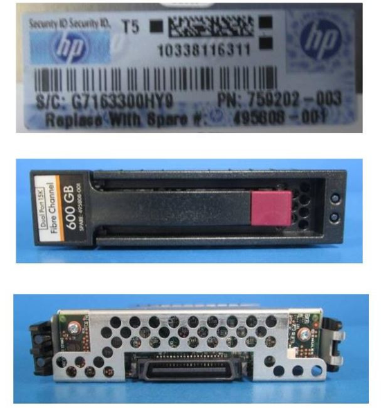 HPE EVA M6412A BF600DAJZT 600GB 15kRPM 2.5in 4Gbps Fibre Channel HDD