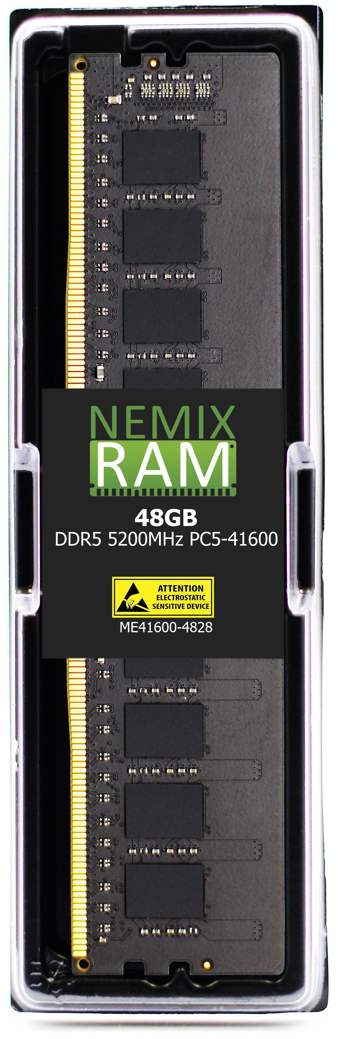 DDR5 5200MHz PC5-41600 ECC 288-pin UDIMM