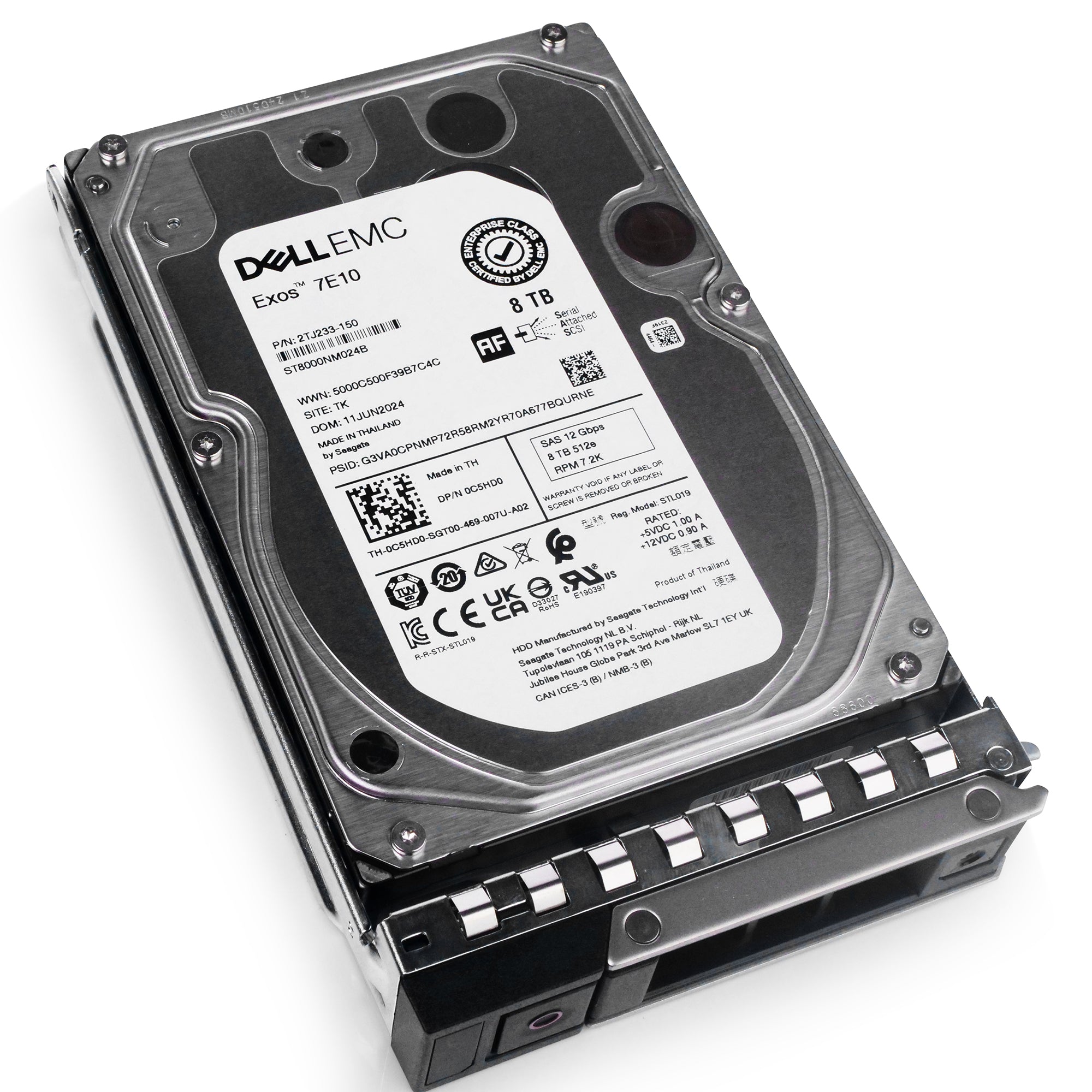 Dell G14 400-AWEU 8TB 7.2K RPM SAS 12Gb/s 512e 3.5in Hard Drive