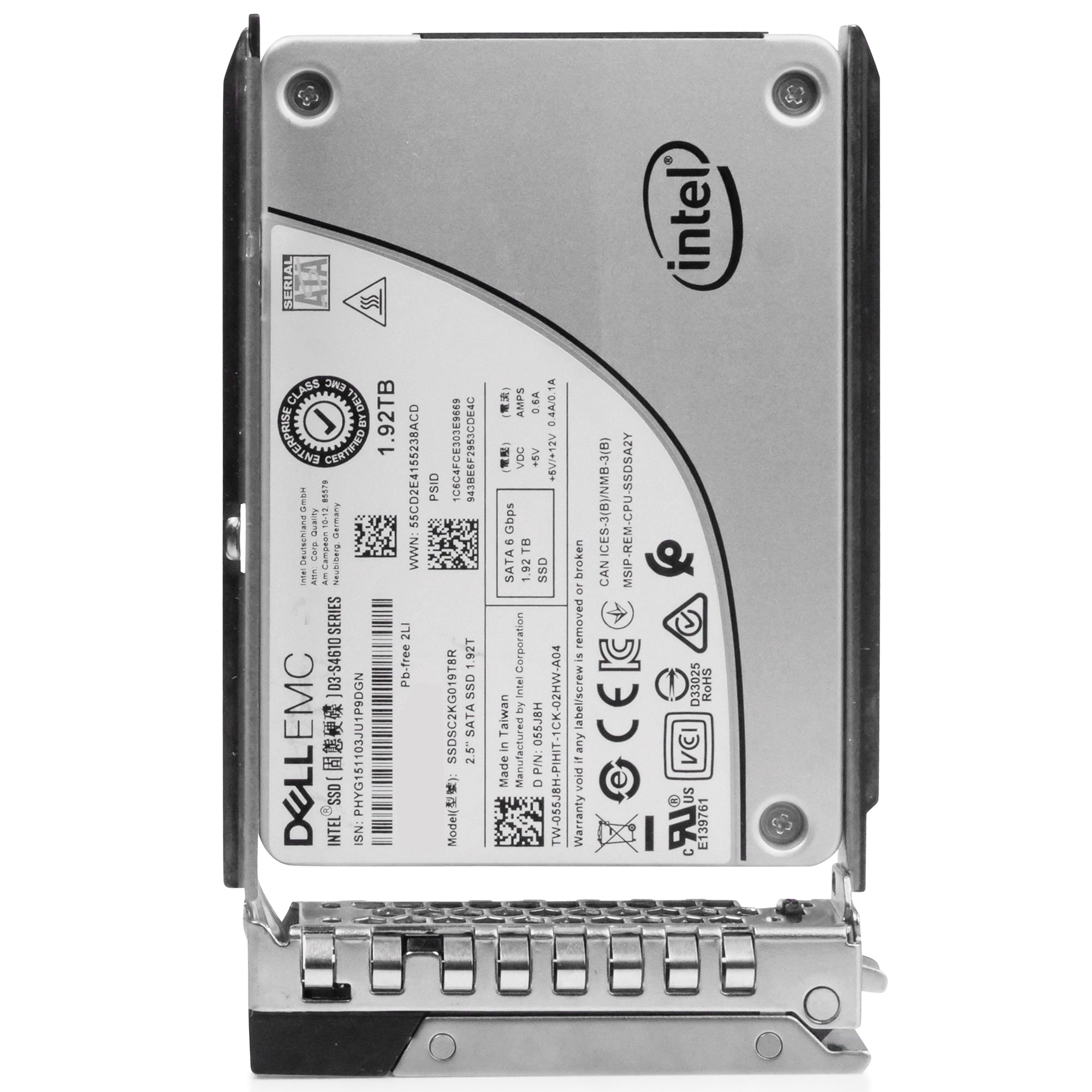 Dell G14 6N5Y4 1.92TB 3 DWPD SATA 6Gb/s Mixed-Use 3D TLC 2.5in Refurbished SSD