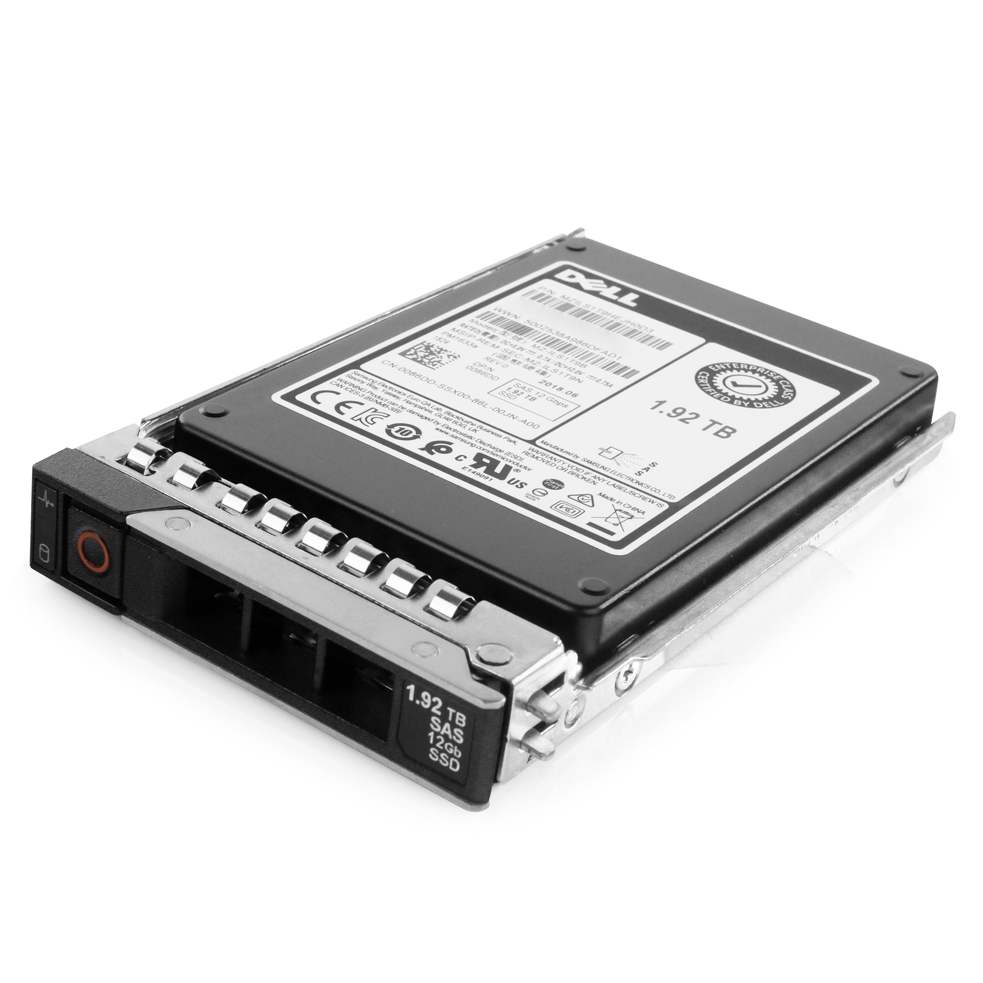 Dell G14 345-BBXH 1.92TB 1 DWPD SAS 12Gb/s 3D TLC V-NAND 2.5in Refurbished SSD
