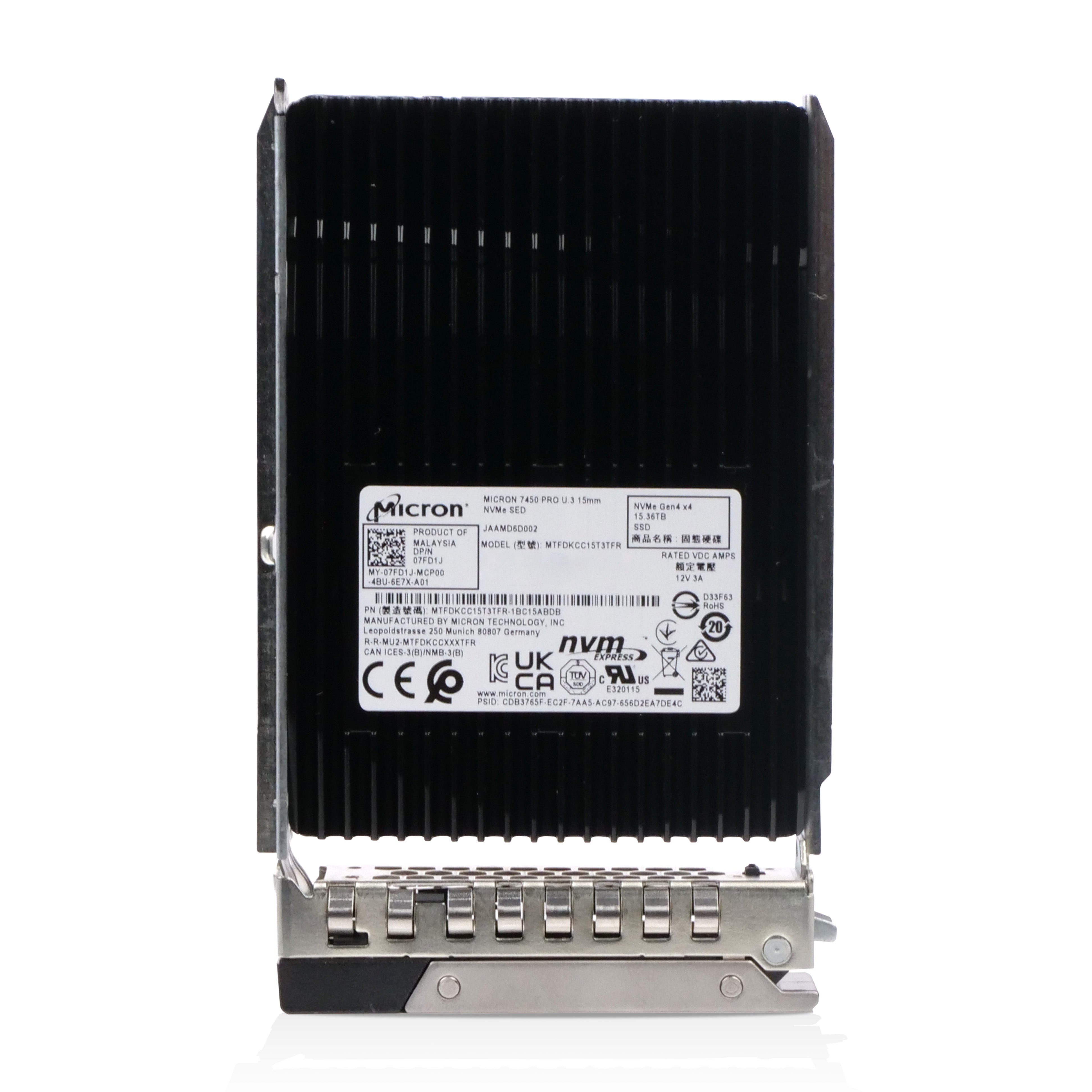 Dell G14 400-BMVJ 15.36TB 1 DWPD PCIe Gen 4.0 x4 8GB/s Read-Intensive 3D TLC U.3 NVMe 2.5in Solid State Drive