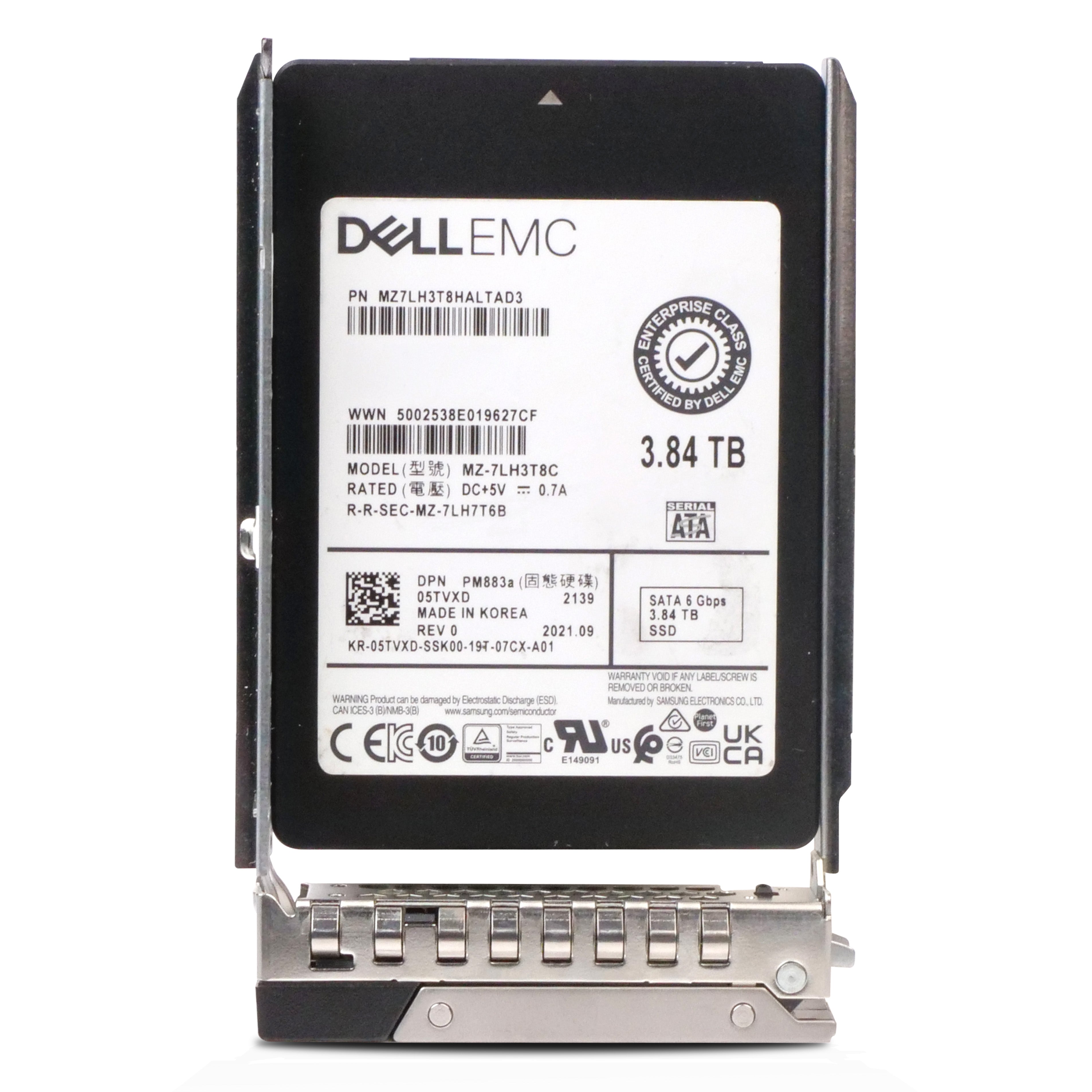 Dell G14 05TVXD 3.84TB 1 DWPD SATA 6Gb/s 3D TLC 2.5in Refurbished SSD