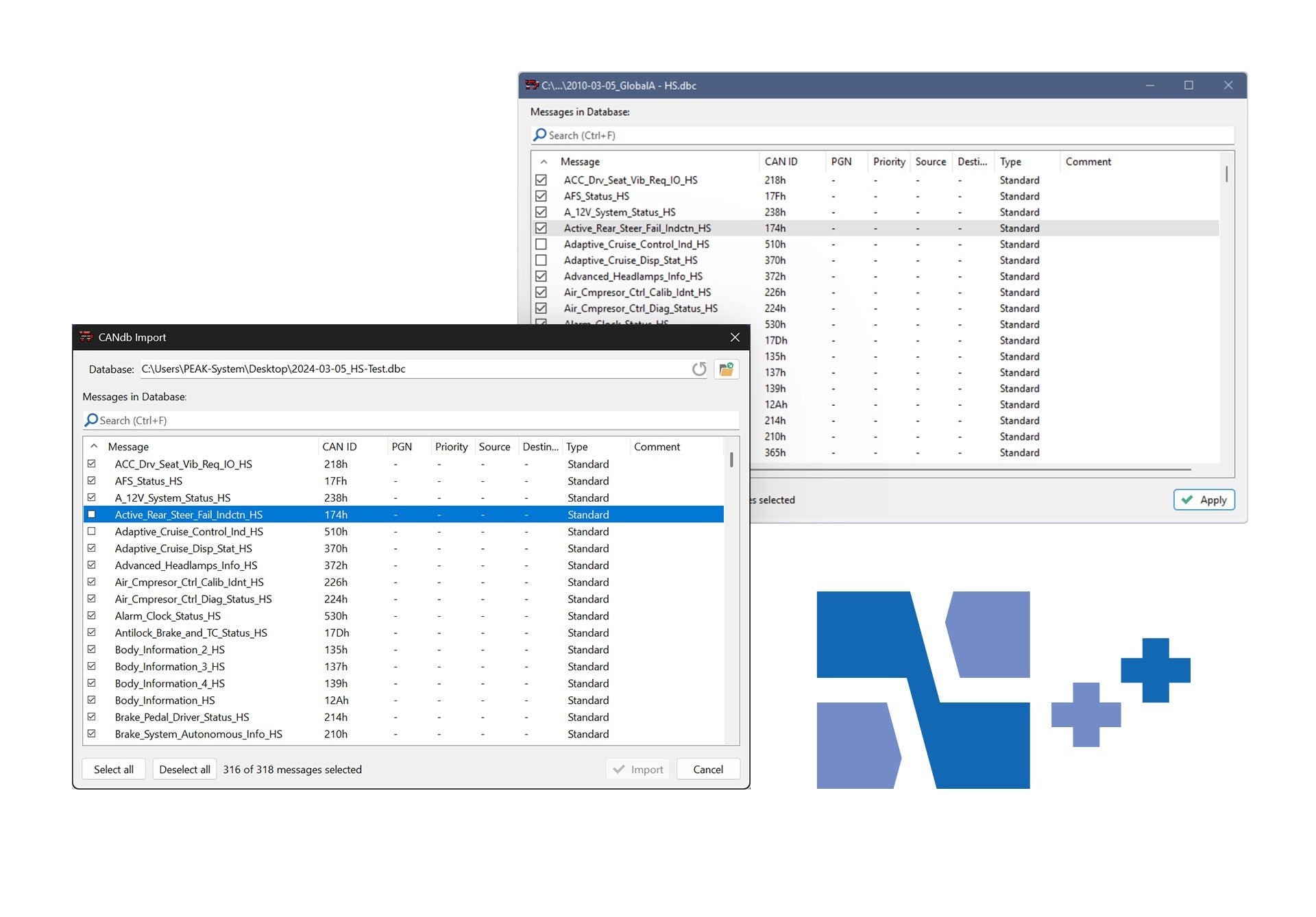 12-Month Maintenance Expansion for Software Bus Descriptions Add-in for PCAN-Explorer Version 7 Floating License