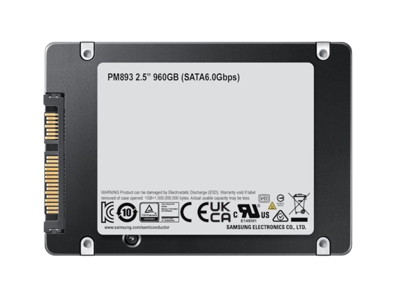 Samsung PM893 960GB SATA 6GB/s 2.5" Solid State Drive