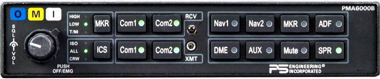 050-604-0300 PMA 6000B Audio Panel