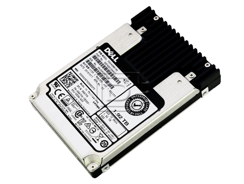 Dell R87FK-Toshiba PX04SRB192 1.92TB 12Gbps 2.5in SFF eMLC SAS SSD