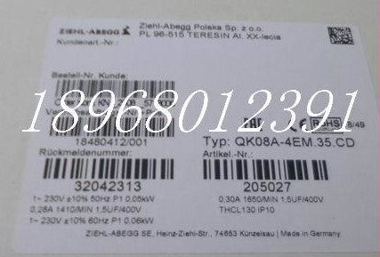QK08A-4EM.35.CD ZIEHL-ABEGG Crossflow fan