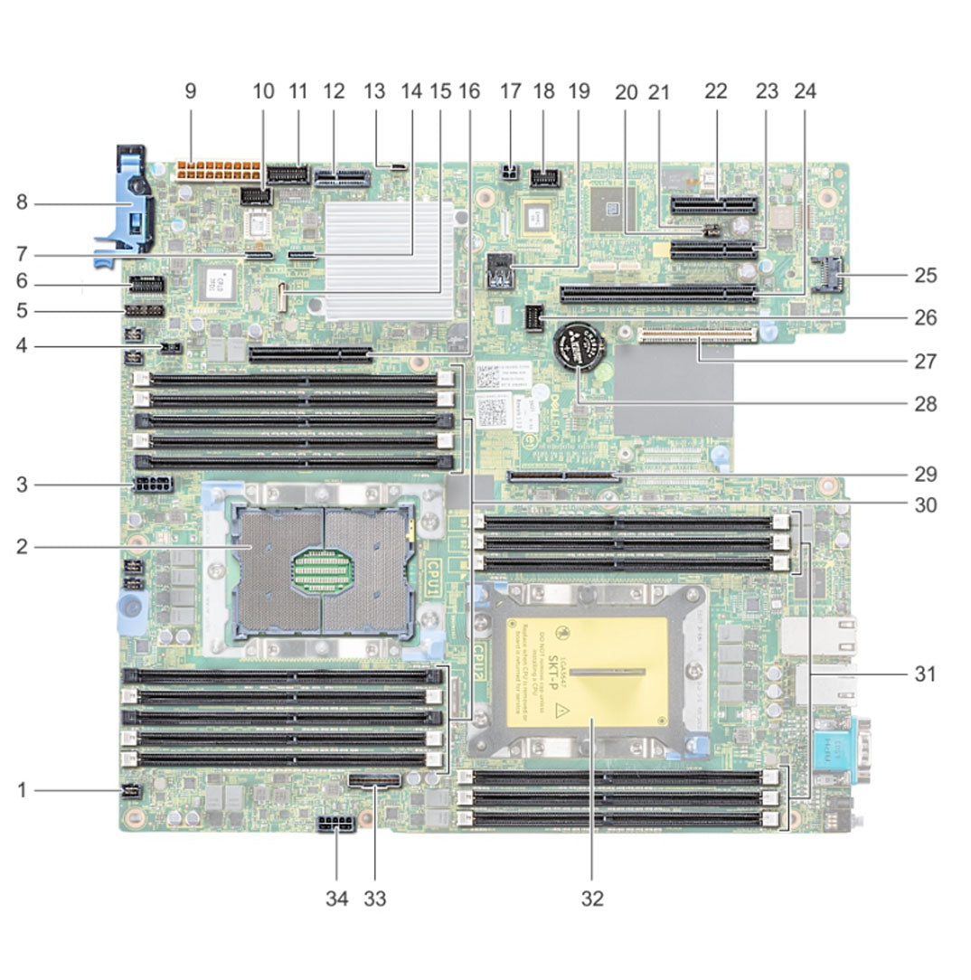 VC7DK — System Board Motherboard | Dell PowerEdge R540