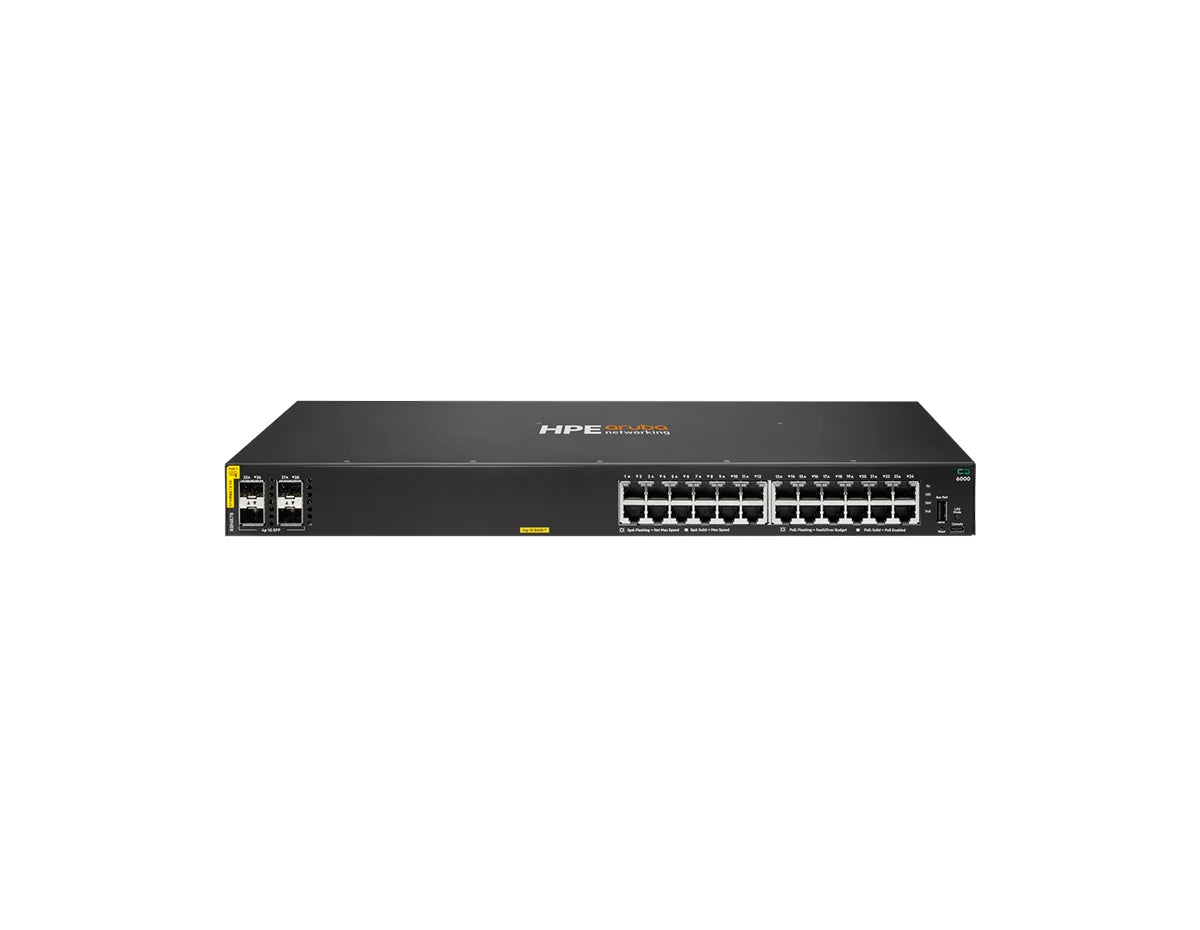 HPE Aruba CX 6000 24G 370W PoE Switch (R8N87B)