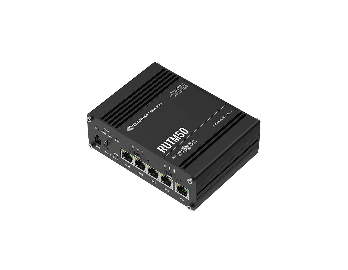 Teltonika Model RUTM50 Cellular 5G Router (RUTM50000000