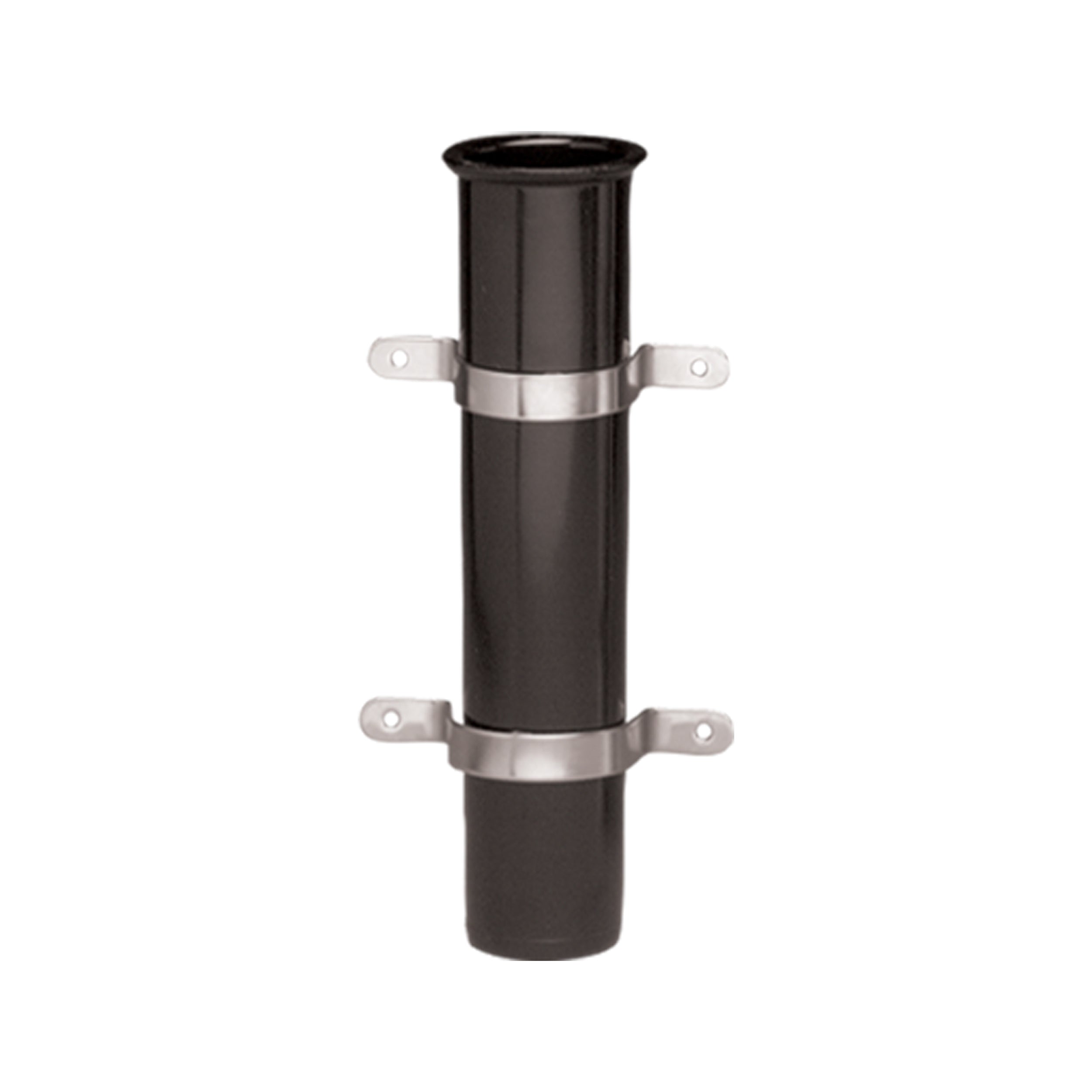 Whitecap S-7001 Black Side Mount Rod Holder With Stainless Steel Straps