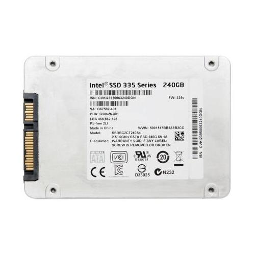 Intel 240GB 335 Series (SSDSC2CT240A4) MLC SATA 6Gbps 2.5" Internal Solid State Drive - SSDSC2CT240A4