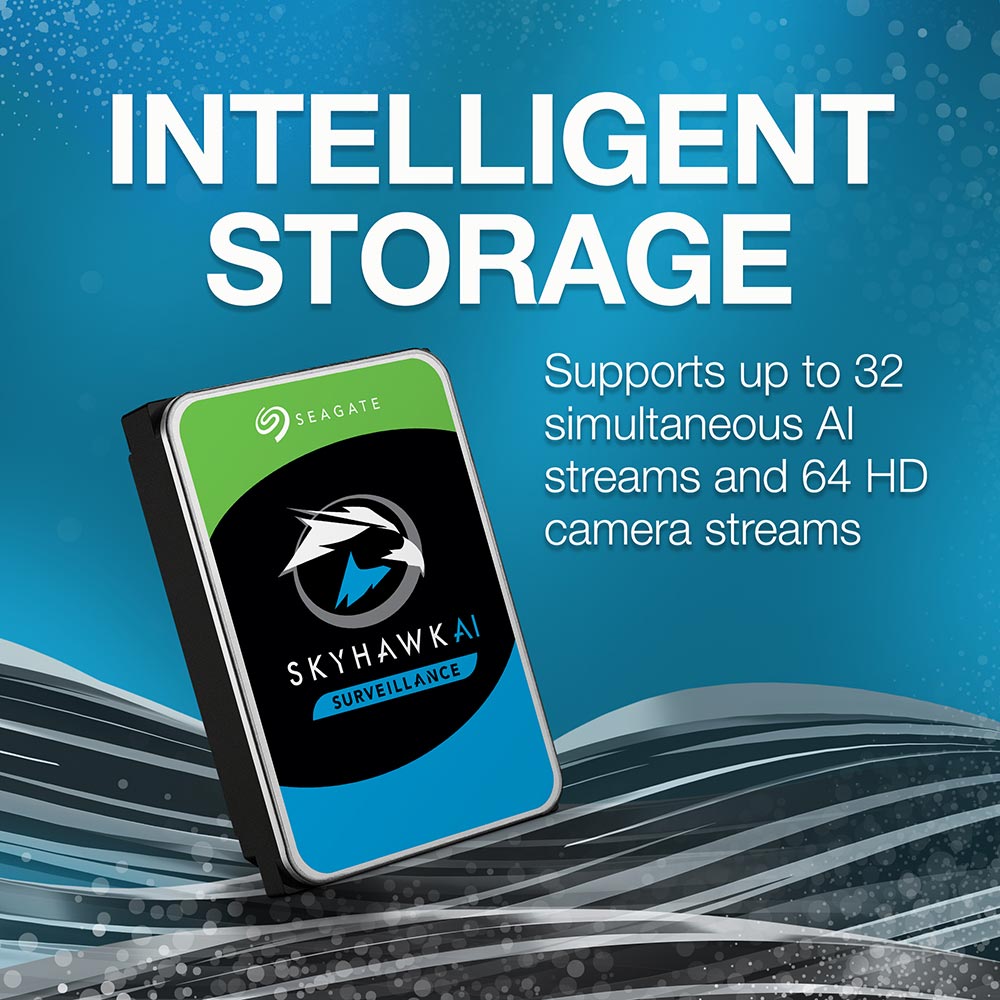 Seagate SkyHawk Surveillance ST12000VX0007 12TB 7.2K RPM SATA 6Gb/s 512e 3.5in Recertified Hard Drive