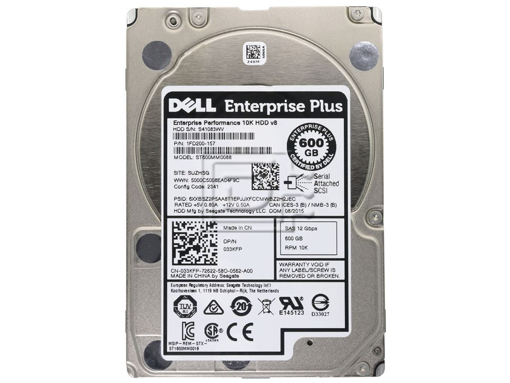Seagate ST600MM0088 600GB 10K SAS - Label View | Alo Tech Solutions