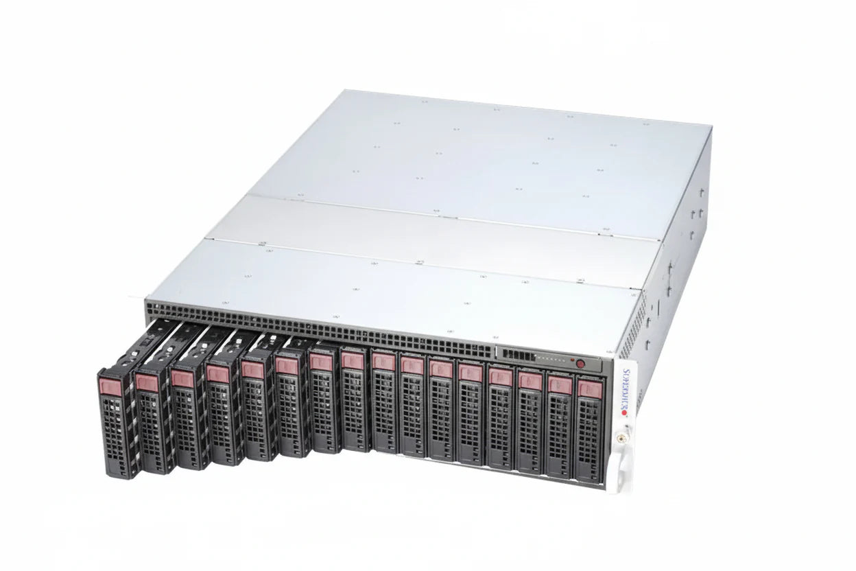 Supermicro SYS-5039MS-H8TRF 3U 8 Node MicroCloud - Xeon E3-1230 v5| 256GB DDR4 (4x8GB Per Node)